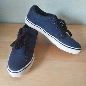 Blue and Black Low Top Sneakers